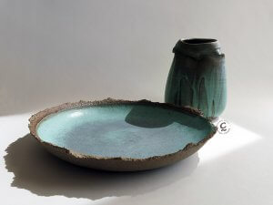 Hand made Ceramics by Sigal Krumer | www.facebook.com/CeramicsbySigalKrumer | עיגולים של שמחה | קרמיקה בעבודת יד | סיגל קרומר | שמיים