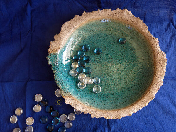Hand made Ceramics by Sigal Krumer | www.facebook.com/CeramicsbySigalKrumer | עיגולים של שמחה | קרמיקה בעבודת יד | סיגל קרומר | אגם כחול